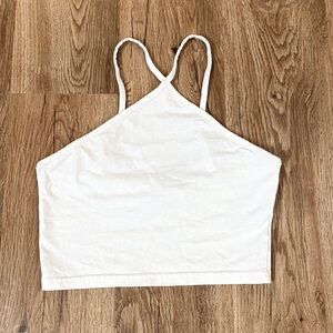 H&M White Halter Top